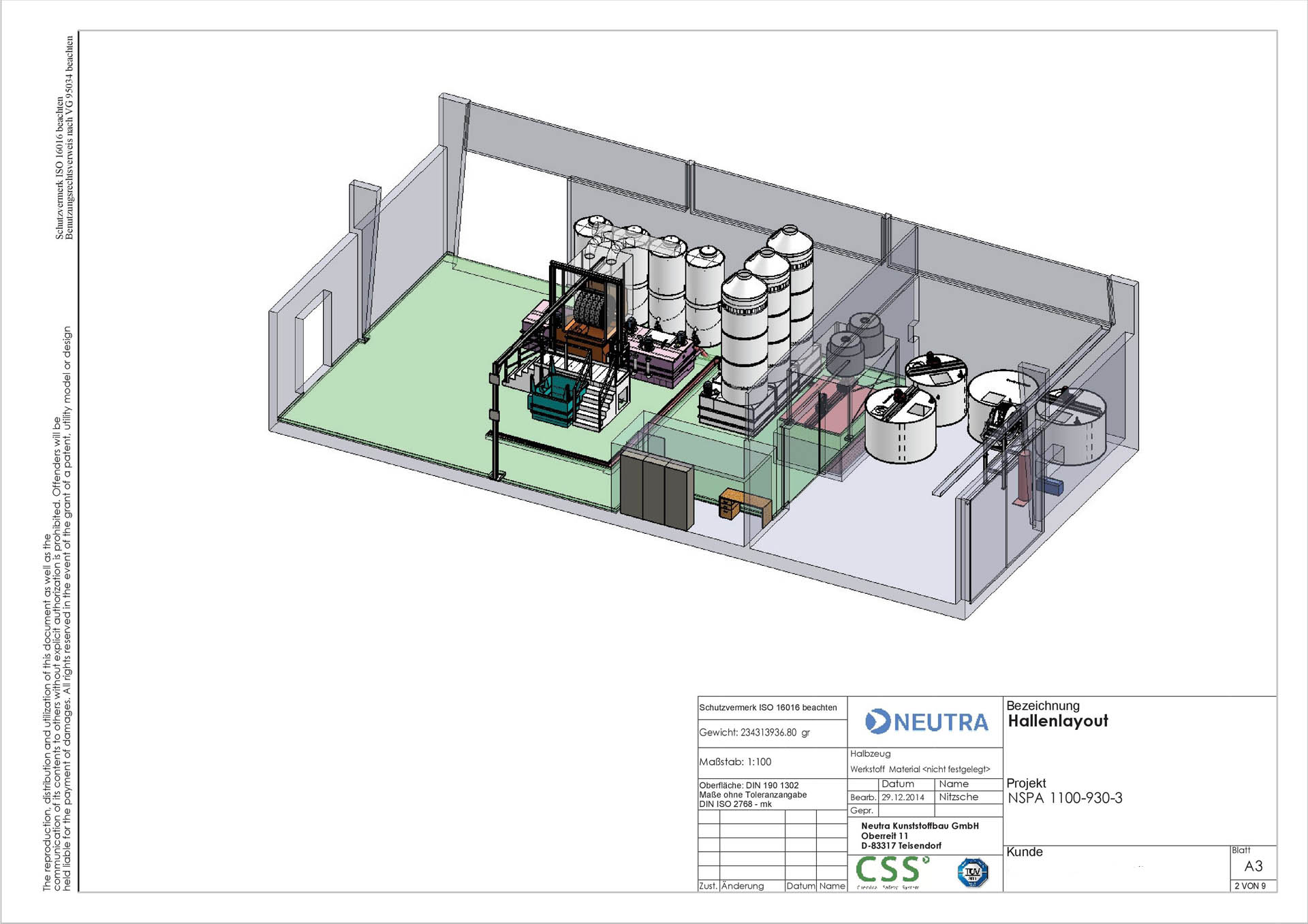 Construction plan of a prototype system for etching technology