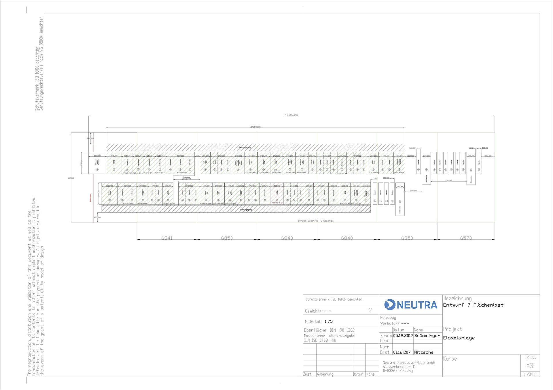 Construction plan of a prototype system for etching technology