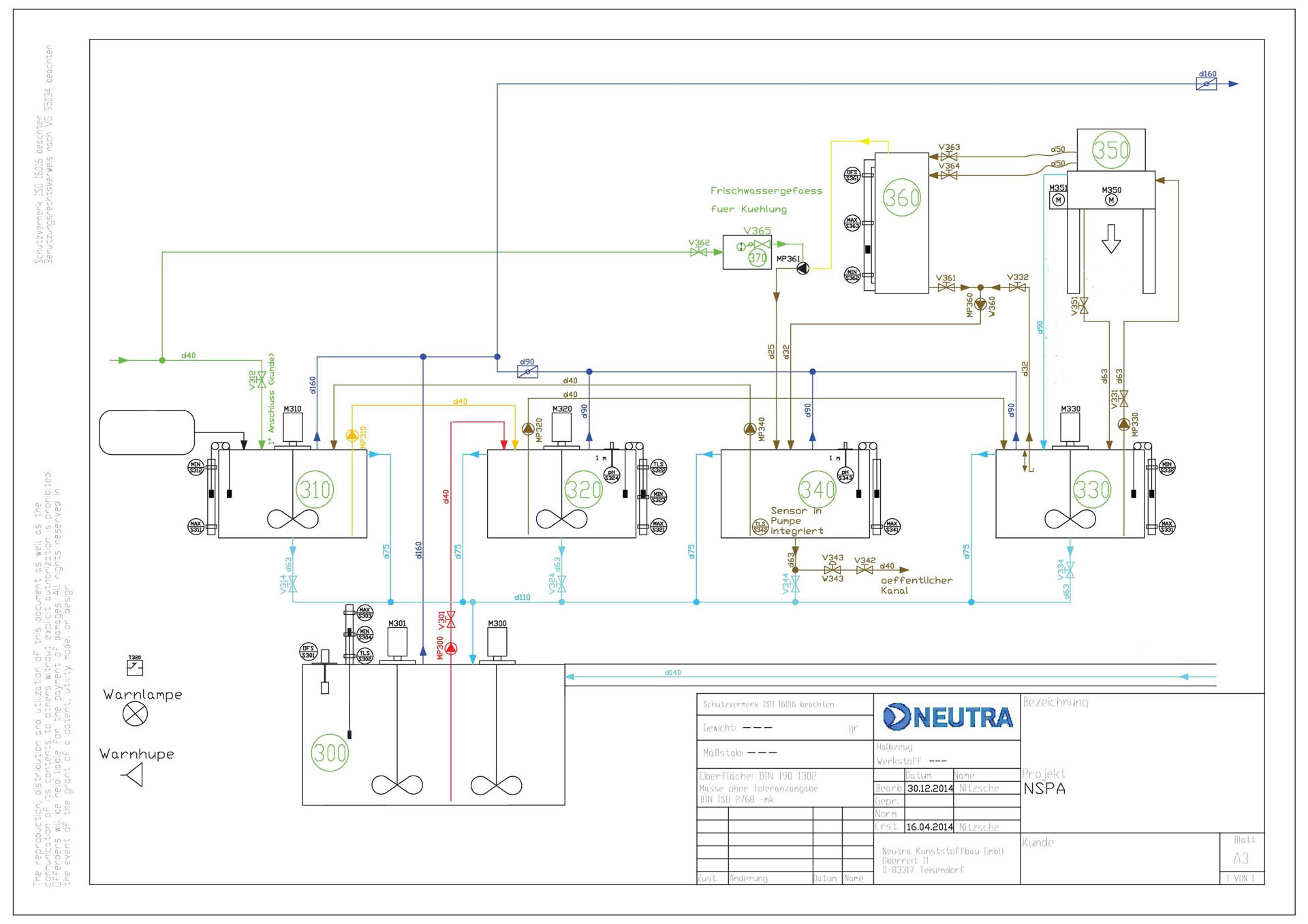 Construction plan of a prototype system for etching technology